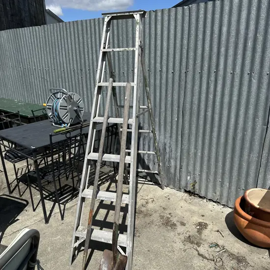 tools and ladder