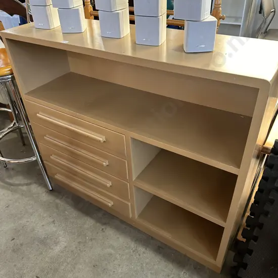 1940s Painted Rimu shelf unit