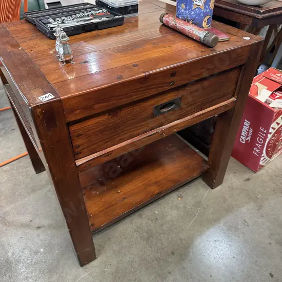 Double sided drawer table