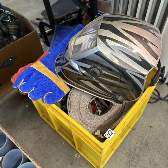 Welding gloves strops etc
