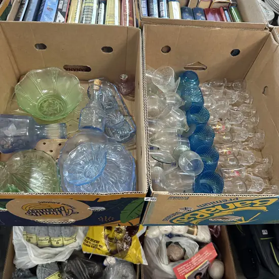 2 box glassware