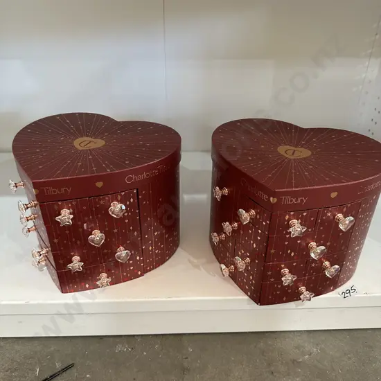 Charlotte Tilbury jewellery boxes  x 2