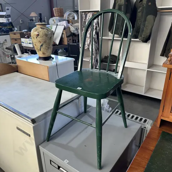 Green bentwood chair