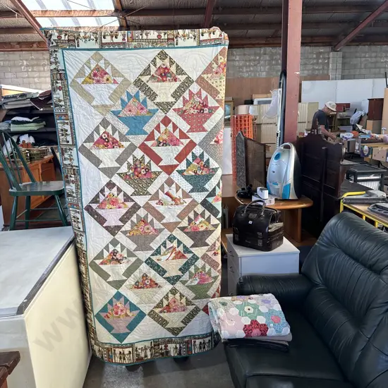 2 handmade quilts plus 1 other