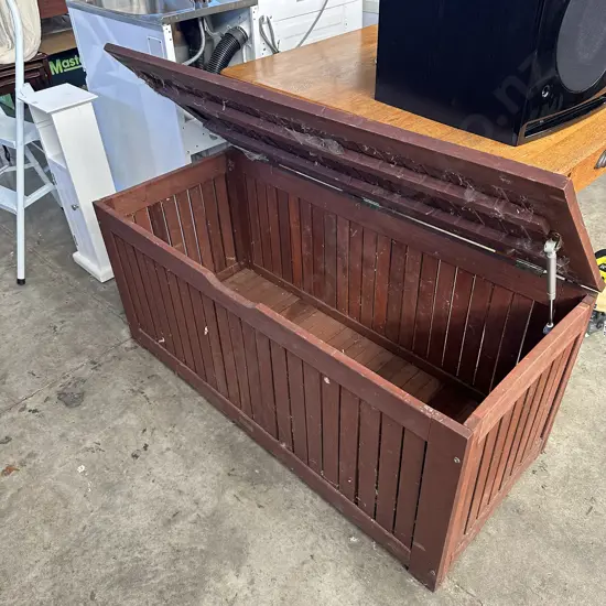 Wooden storage bin