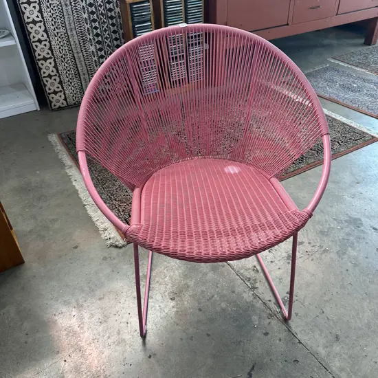 Wooven+ pink chair