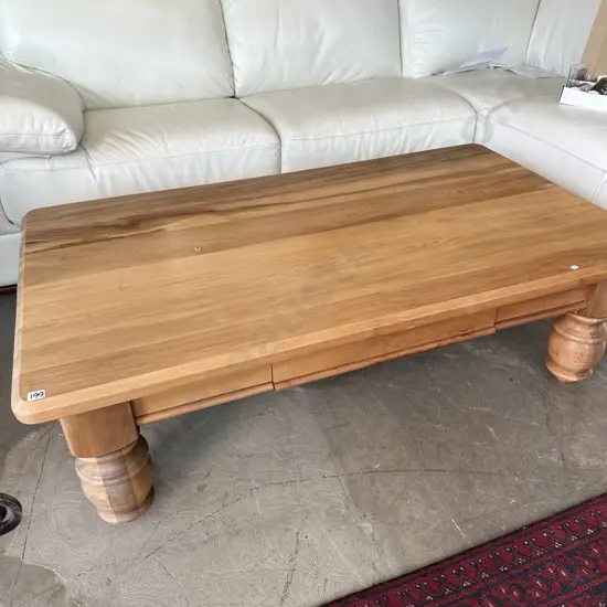 Solid Matai coffee table with drawer  (Relisted)