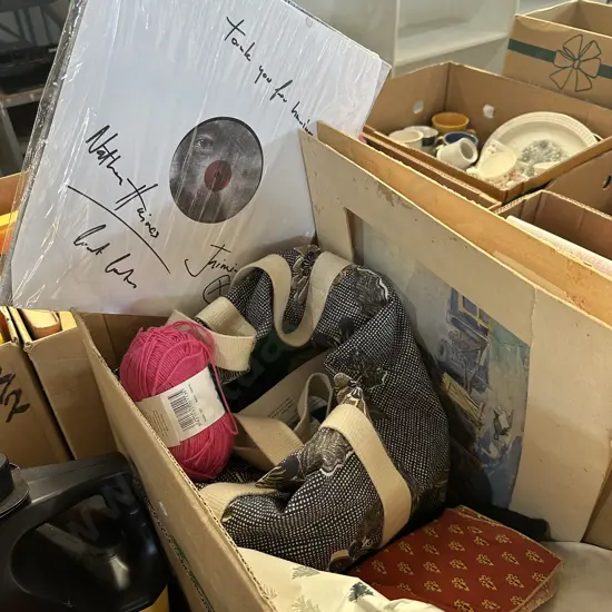 Wool and LP Signed by Nathan Hanies etc