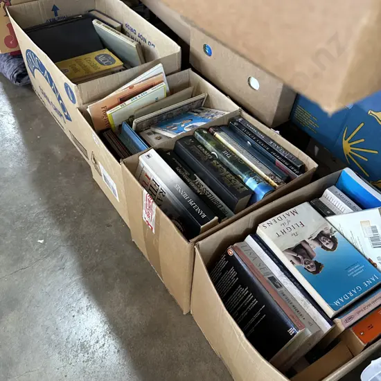 4 boxes books
