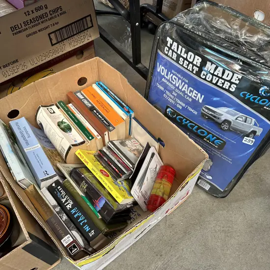 Car seat covers and books