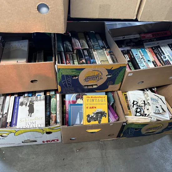 6 boxes good cond. books