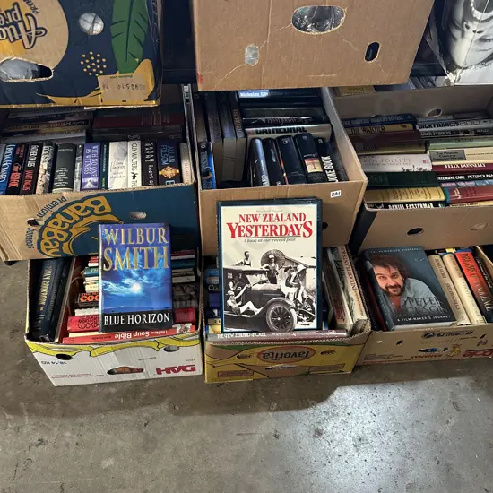 6 boxes good cond. books