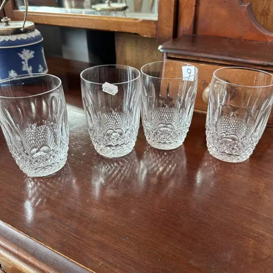 Set 4 Waterford tumblers