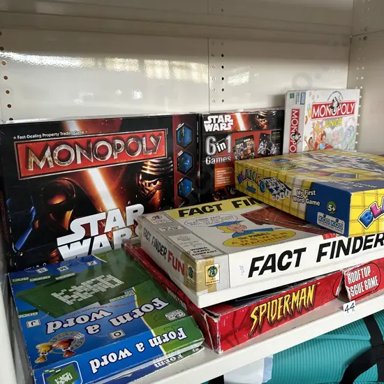 Shelf lot games