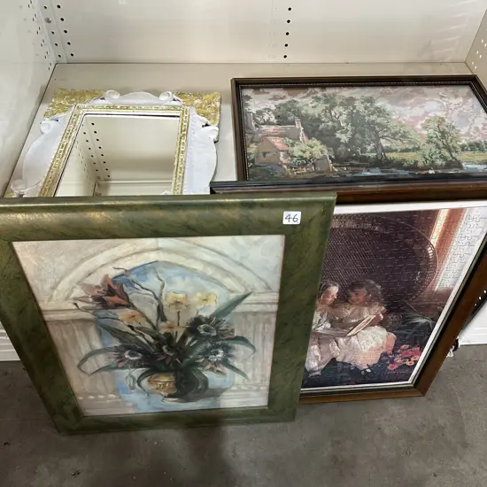 Mirror, tapestry etc