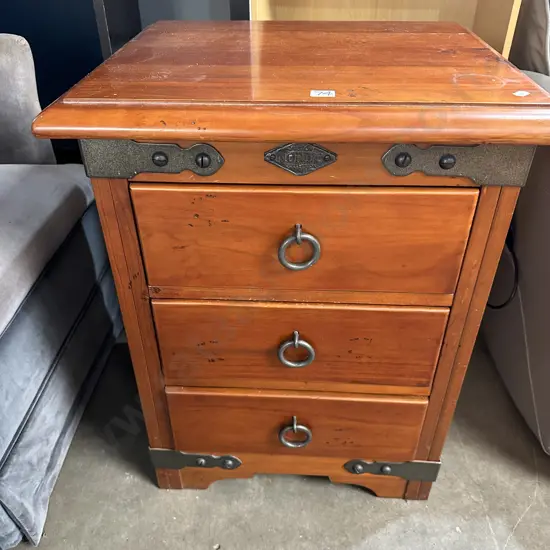 Solid bedside drawers