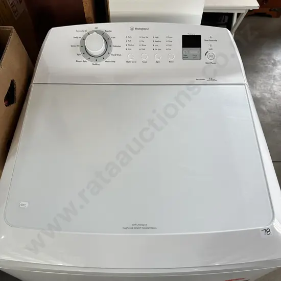 Westinghouse 11kg Auto washer , soft close lid with Inverter motor