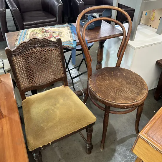 2 antique chairs