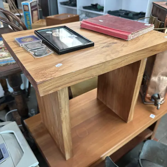 Solid side table