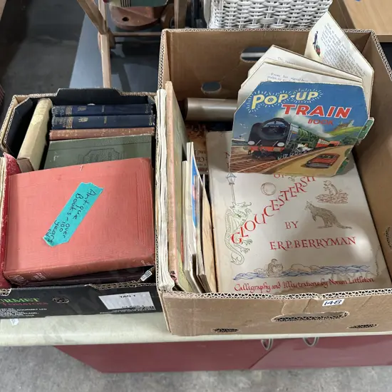 Old books inc pop up train book