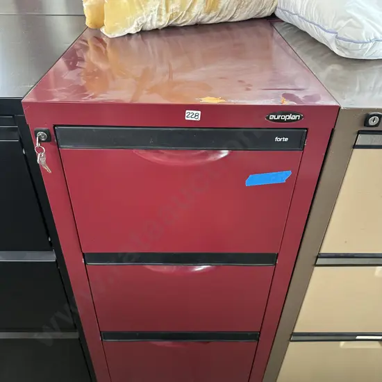 File cabinet with keys