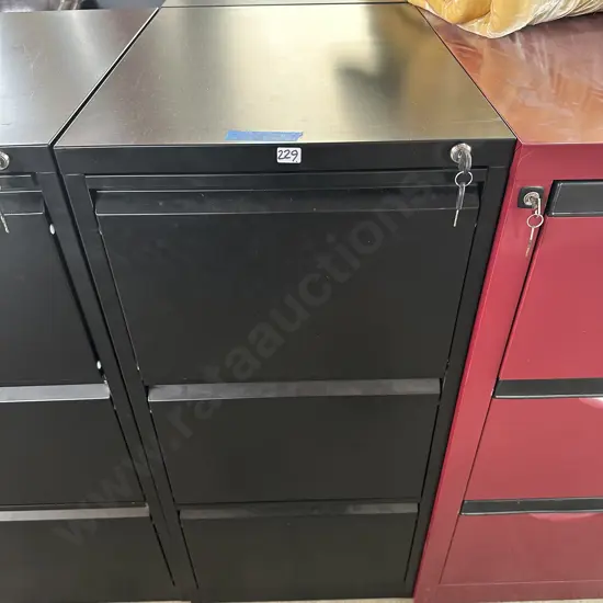 File cabinet with keys
