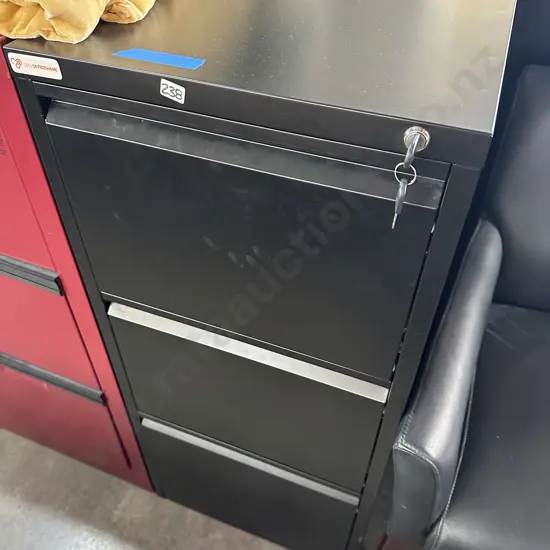File cabinet with keys