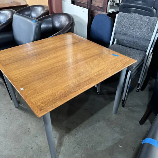 Office table plus 4 chairs and swivel chair