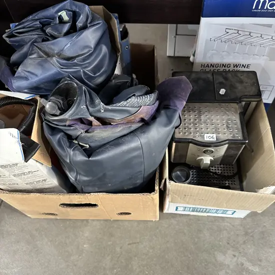 Air beds and espresso machine