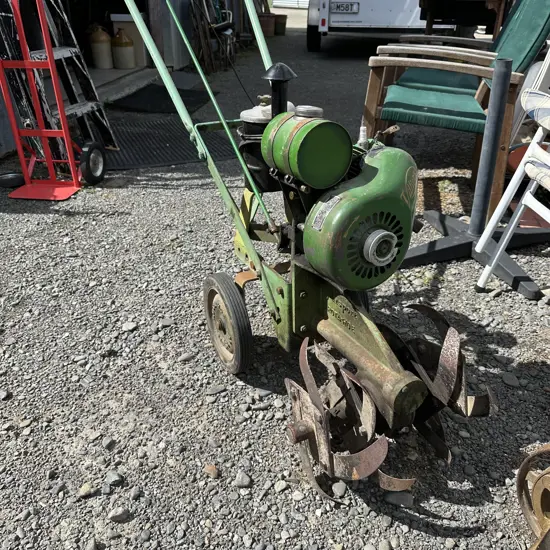 Vintage rotary hoe with Villars engine
