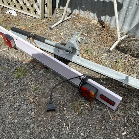 Bike rack with lights extention