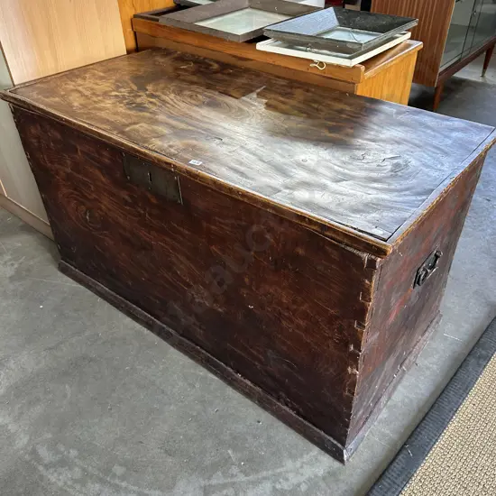 Large wooden trunk