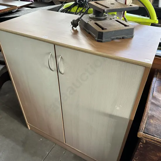 Sun bleached office cupboard