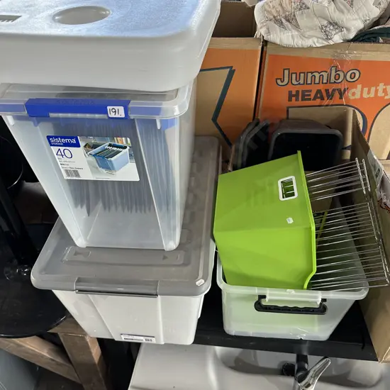 Bins, racks, files etc