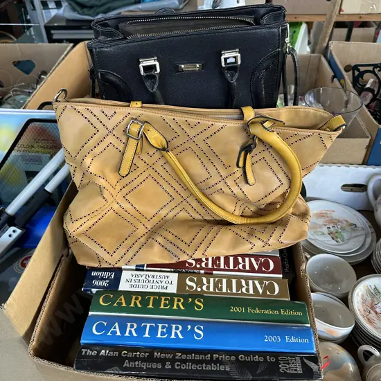 Handbags and books