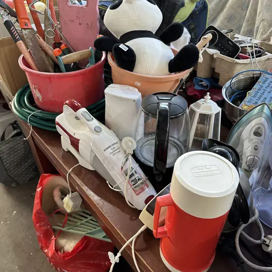 Garden tools plus electricals etc