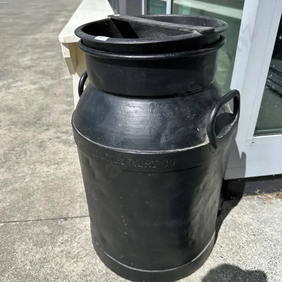 Heretaunga Dairy Co cream can  550mm