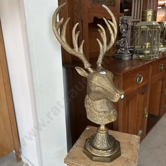 Cast decorative Deer bust