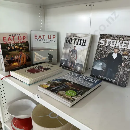 6 x AL BROWN cook books