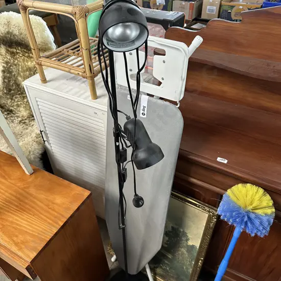 Lamp, iron board, print