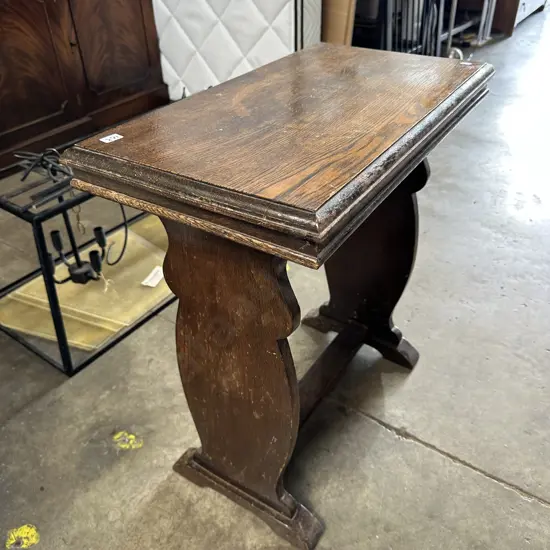 Oak hall table
