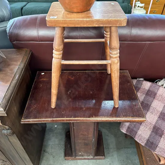 Hall stand and stool