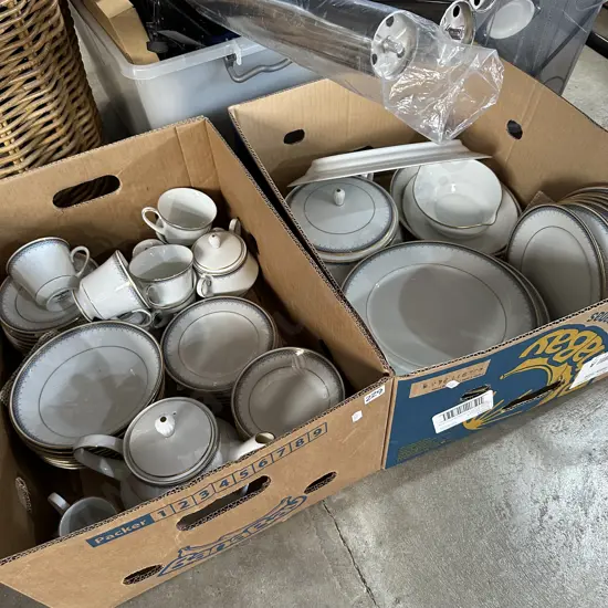 2 boxes Noritake dinner service