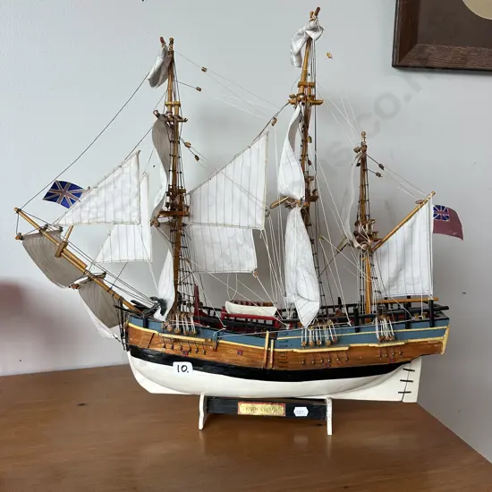 Endeavour model ship