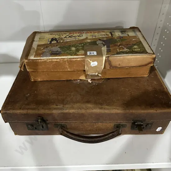 Leather art case & Mini bowls