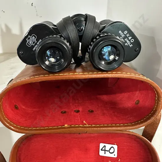 Cased binoculars