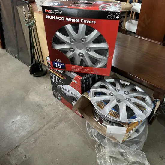 New & used wheel covers