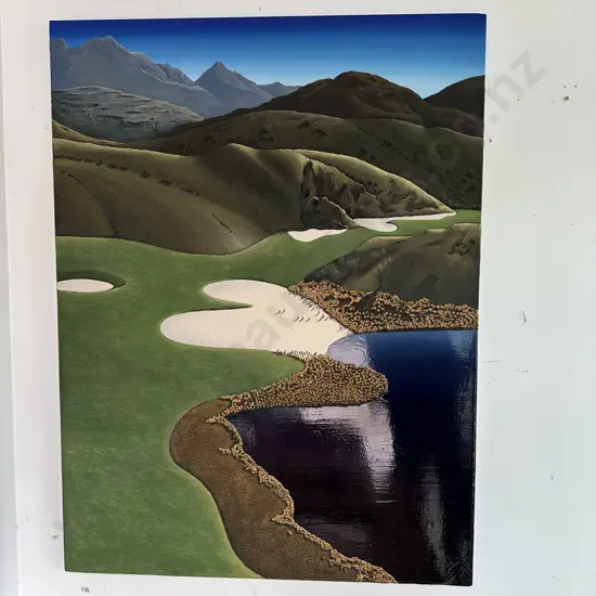 THE CANYON 920x1220 is on Michael Hills golf course, it is one of Jochens master pieces from the golf course series