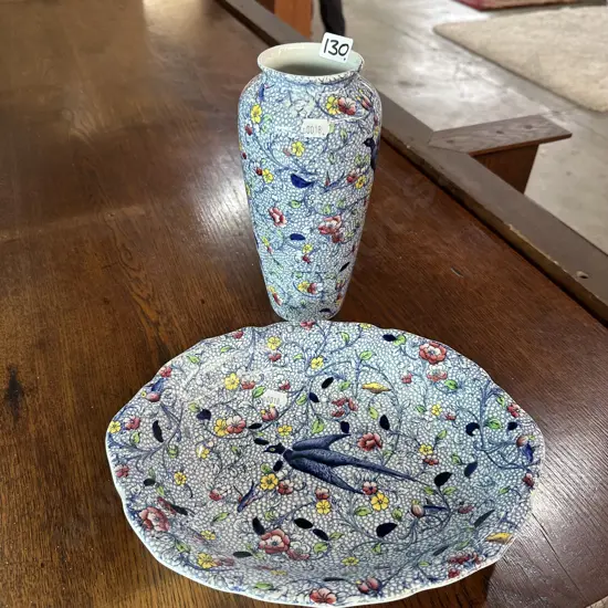 Decorative vase and dish