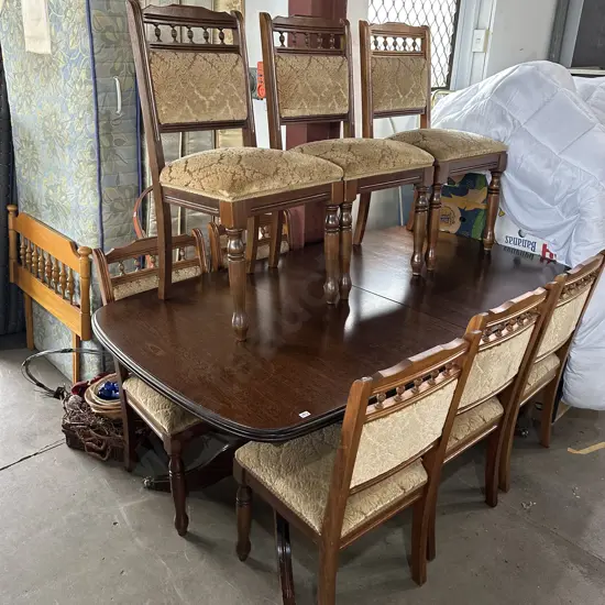 Table and 8 chairs